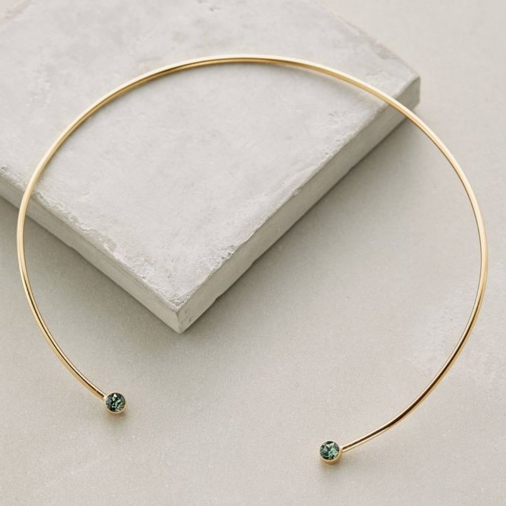 NWT ANTHROPOLOGIE Delicate Collar Necklace 18K
